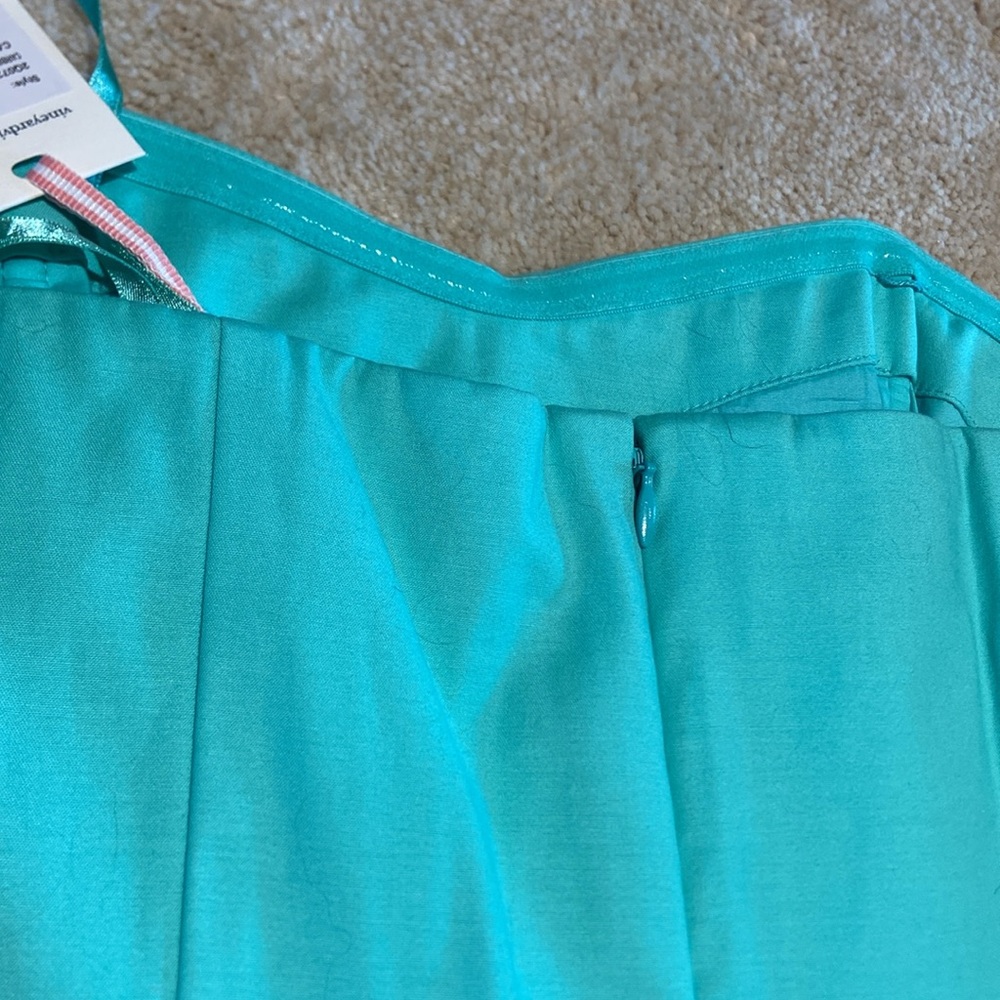 Vineyard Vines NWT Blue Floral Embroidery Strapless Dress - Picture 4 of 12